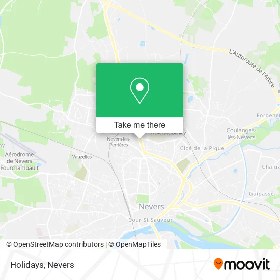 Holidays map