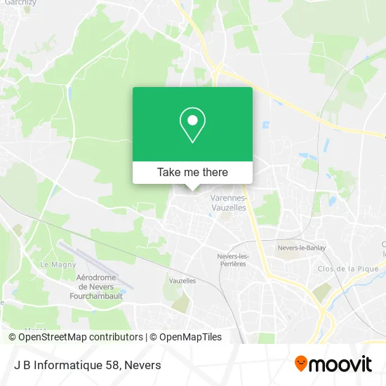 J B Informatique 58 map