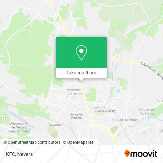 KFC map