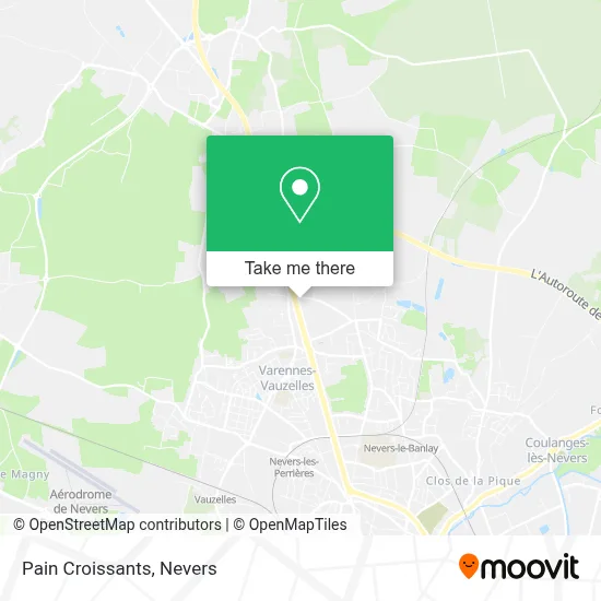Pain Croissants map