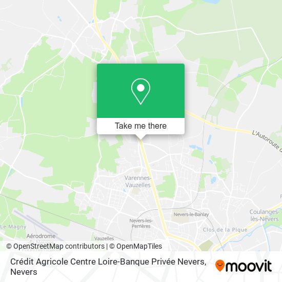 Crédit Agricole Centre Loire-Banque Privée Nevers map