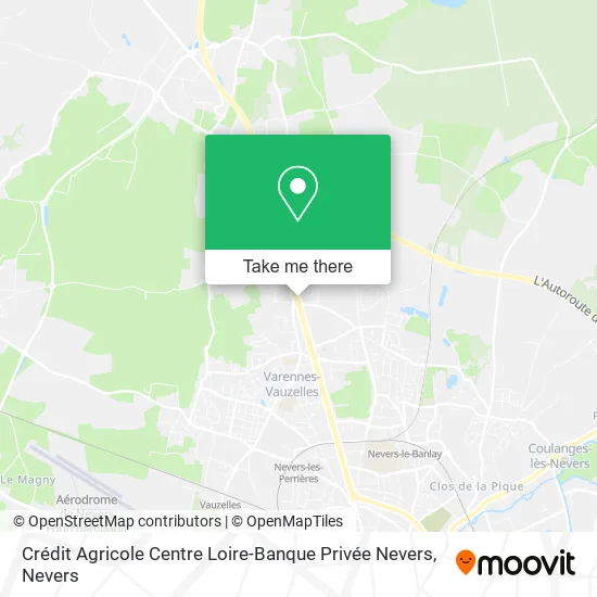 Crédit Agricole Centre Loire-Banque Privée Nevers map