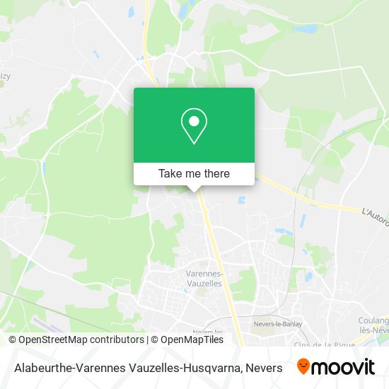 Alabeurthe-Varennes Vauzelles-Husqvarna map