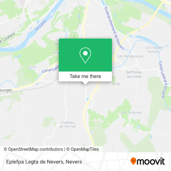 Eplefpa Legta de Nevers map
