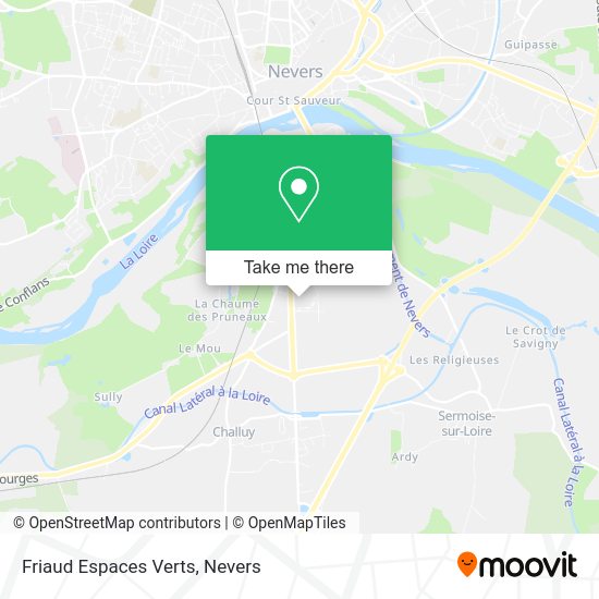 Friaud Espaces Verts map