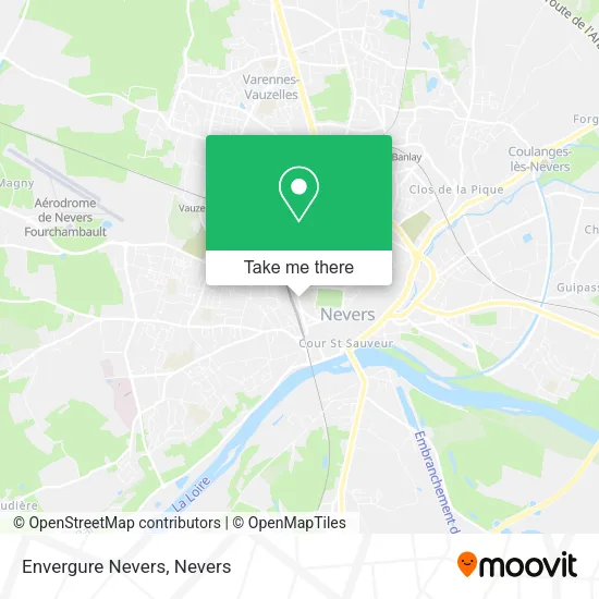 Envergure Nevers map