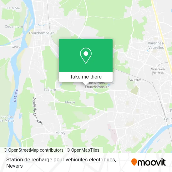 Station de recharge pour véhicules électriques map