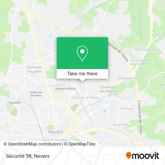 Sécurité 58 map