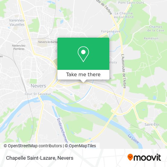 Mapa Chapelle Saint-Lazare