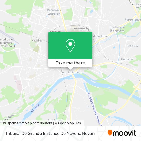 Mapa Tribunal De Grande Instance De Nevers