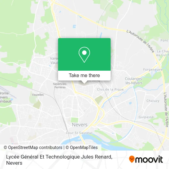 Lycée Général Et Technologique Jules Renard map