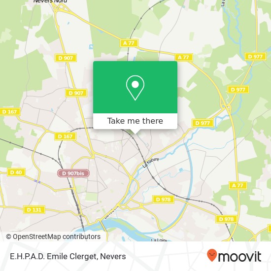 Mapa E.H.P.A.D. Emile Clerget