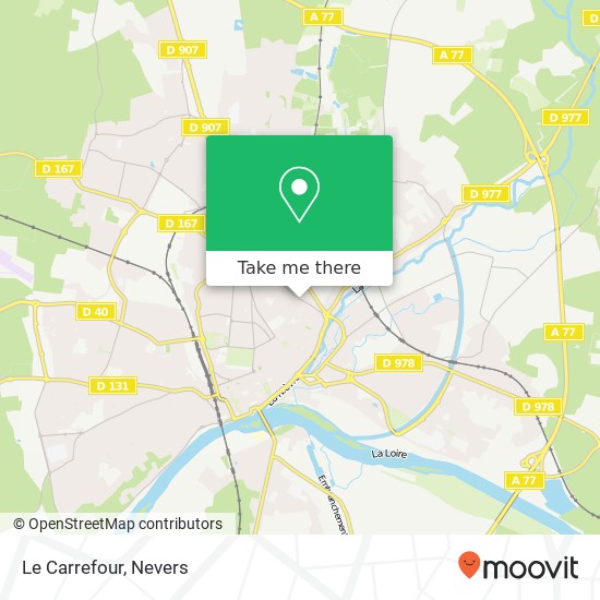 Mapa Le Carrefour