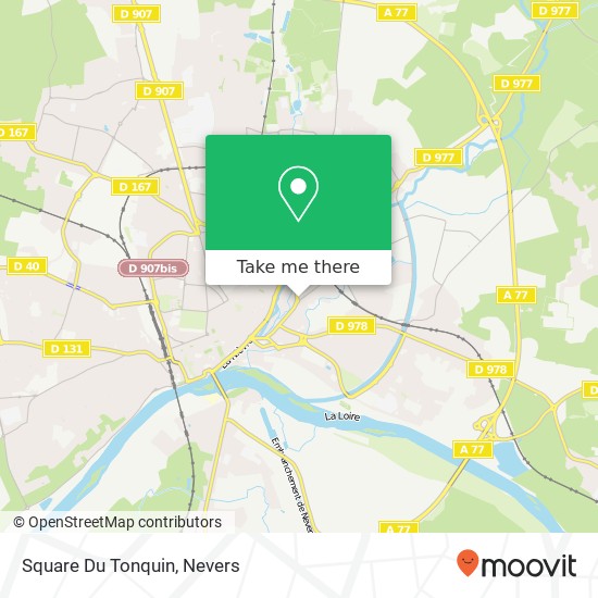 Mapa Square Du Tonquin