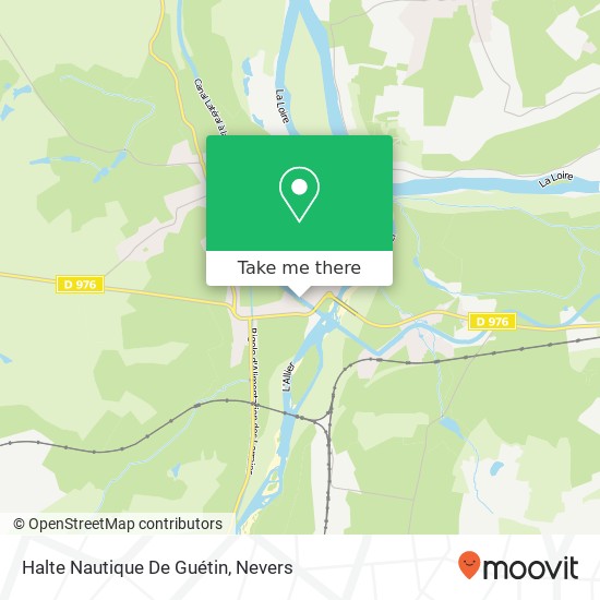Halte Nautique De Guétin map