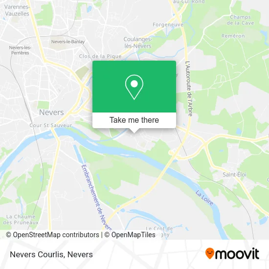 Nevers Courlis map