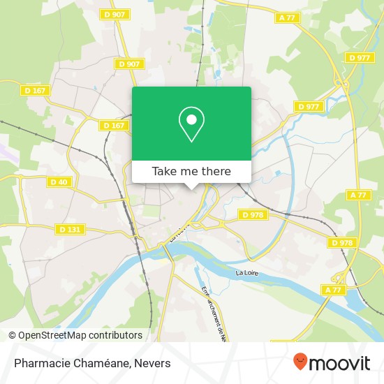 Mapa Pharmacie Chaméane