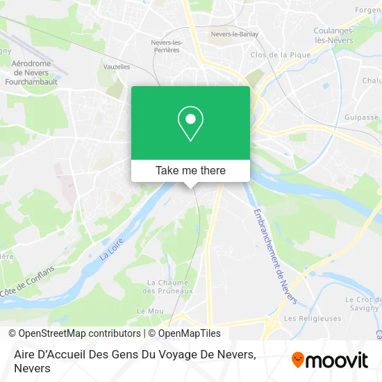 Aire D’Accueil Des Gens Du Voyage De Nevers map