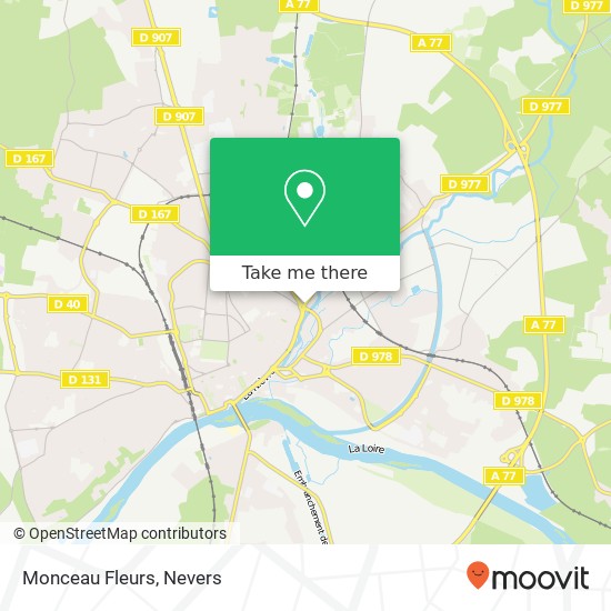 Mapa Monceau Fleurs