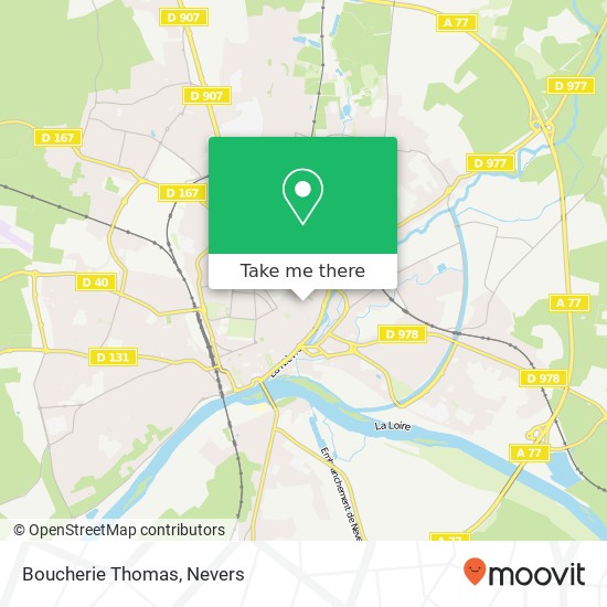 Mapa Boucherie Thomas