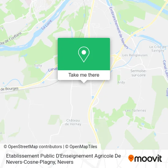 Etablissement Public D'Enseignement Agricole De Nevers-Cosne-Plagny map