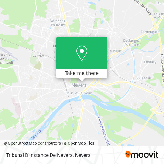 Tribunal D'Instance De Nevers map