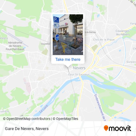 Gare De Nevers map