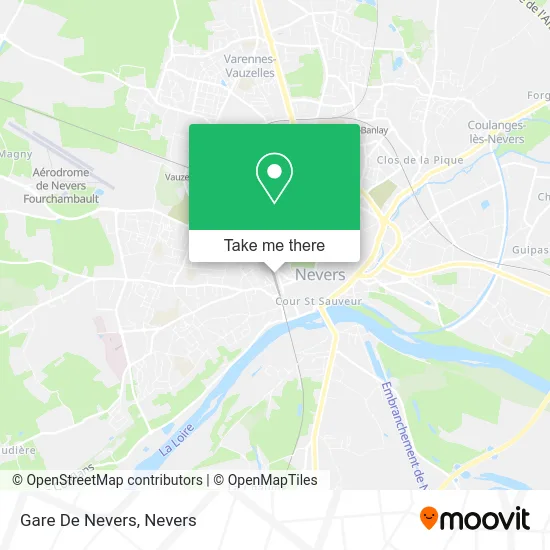 Gare De Nevers map