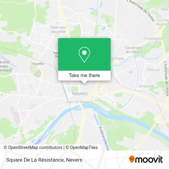 Square De La Résistance map