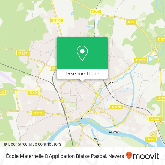 Mapa École Maternelle D'Application Blaise Pascal