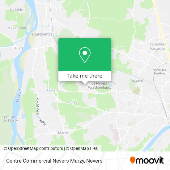 Centre Commercial Nevers Marzy map