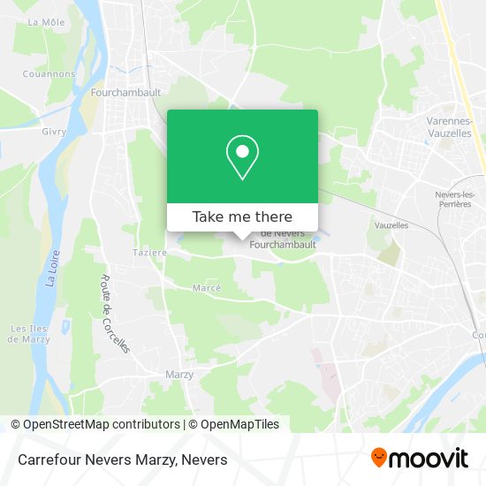 Carrefour Nevers Marzy map