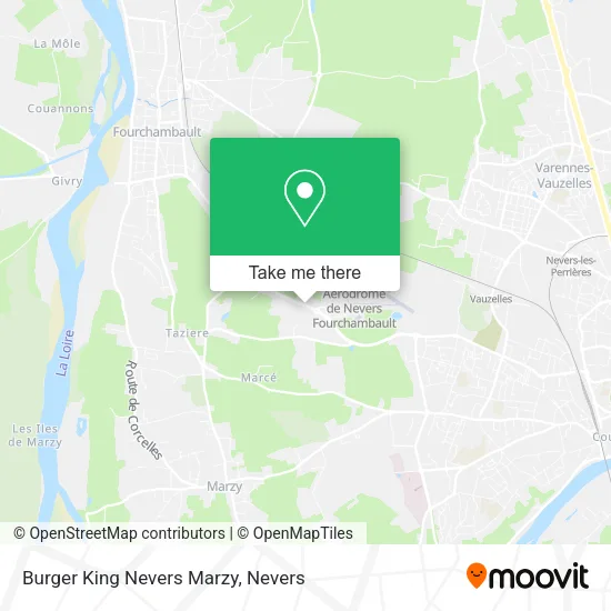 Burger King Nevers Marzy map