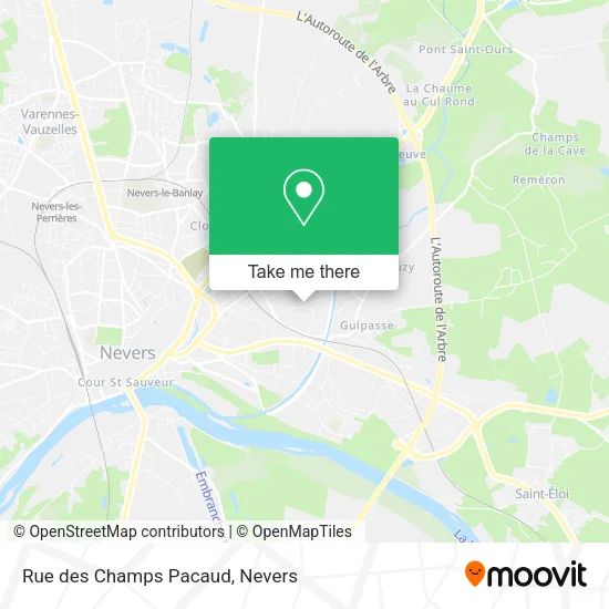 Rue des Champs Pacaud map