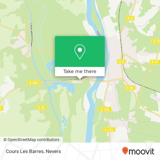 Cours Les Barres map