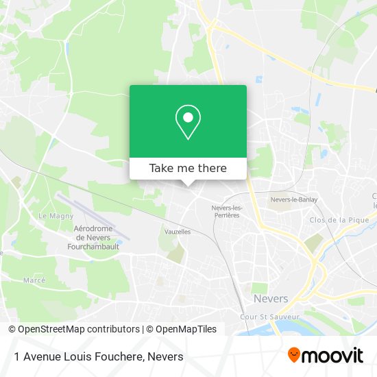 Mapa 1 Avenue Louis Fouchere