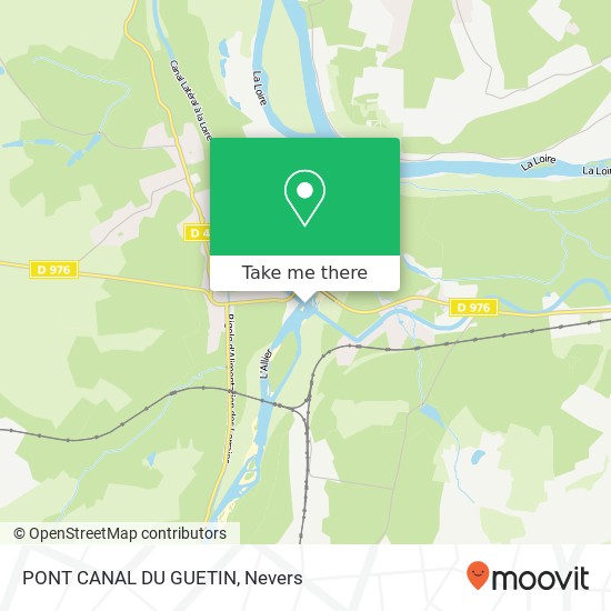 PONT CANAL DU GUETIN map