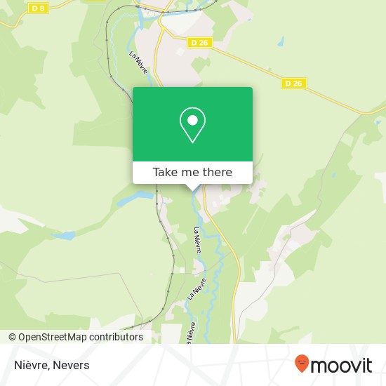 Mapa Nièvre