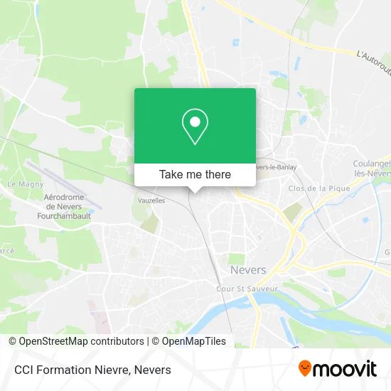 CCI Formation Nievre map