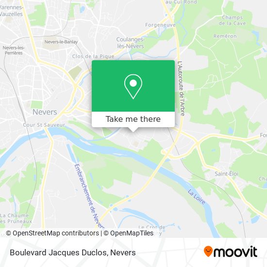 Mapa Boulevard Jacques Duclos