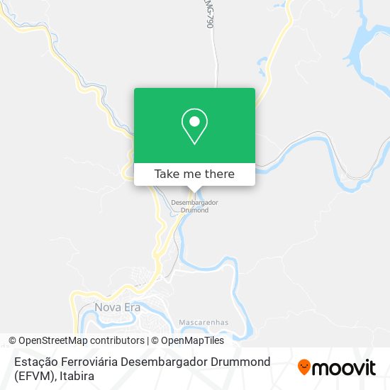 Estação Ferroviária Desembargador Drummond (EFVM) map
