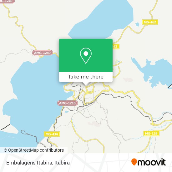 Embalagens Itabira map