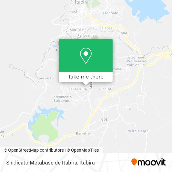 Sindicato Metabase de Itabira map