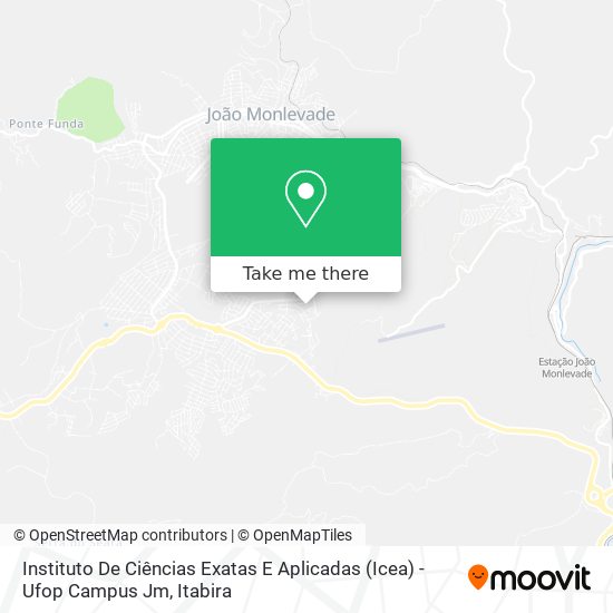 Instituto De Ciências Exatas E Aplicadas (Icea) - Ufop Campus Jm map