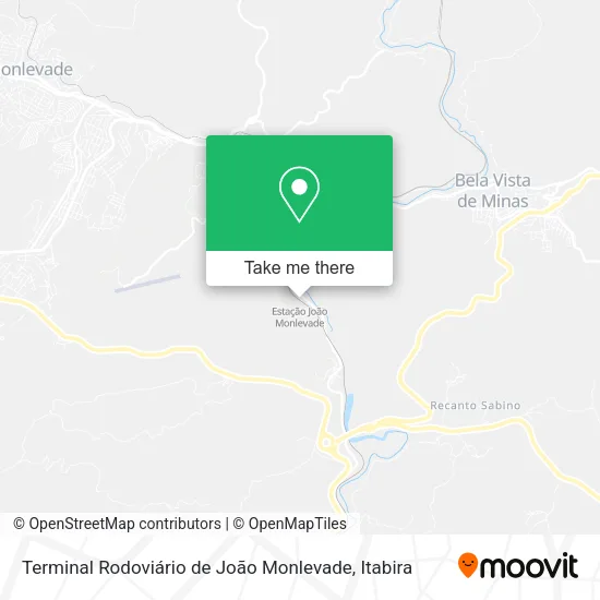Terminal Rodoviário de João Monlevade map
