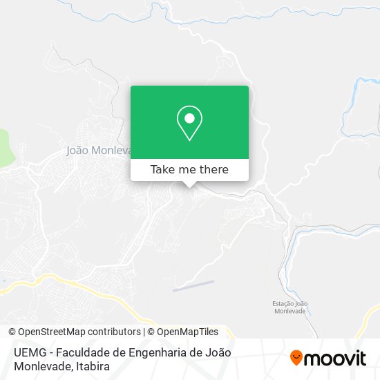 UEMG - Faculdade de Engenharia de João Monlevade map