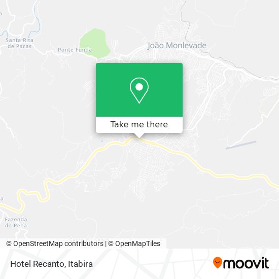 Hotel Recanto map