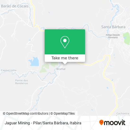 Jaguar Mining - Pilar / Santa Bárbara map