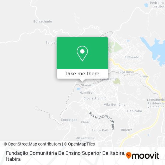 Mapa Fundação Comunitária De Ensino Superior De Itabira