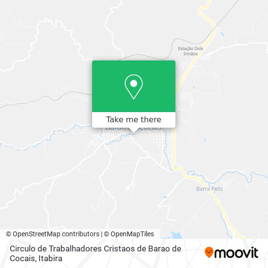 Circulo de Trabalhadores Cristaos de Barao de Cocais map